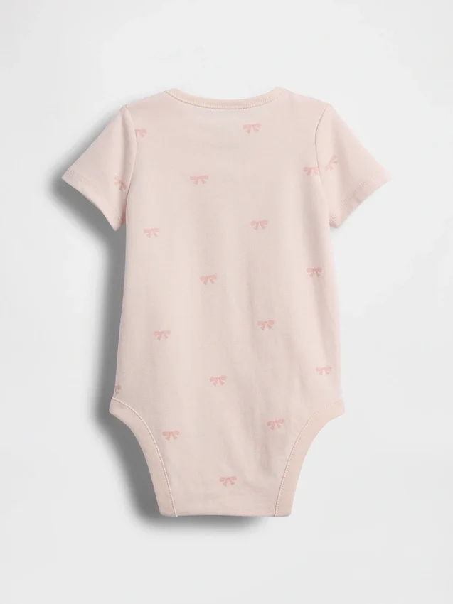 Body con lazo de algodón orgánico «Baby First Favorites»