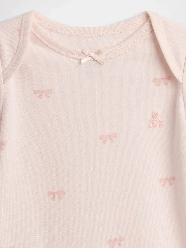 Body con lazo de algodón orgánico «Baby First Favorites»