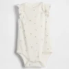 Body de algodón orgánico con mangas ondeadas de la colección «Baby First Favorites»