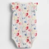 Body de algodón orgánico con mangas ondeadas de la colección «Baby First Favorites»