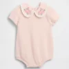 Body de bebé con cuello bordado