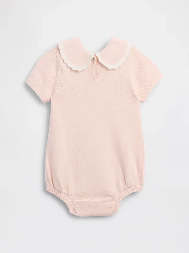 Body de bebé con cuello bordado