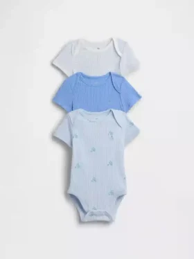 Body de canalé fino «Baby First Favorites» (paquete de 3)