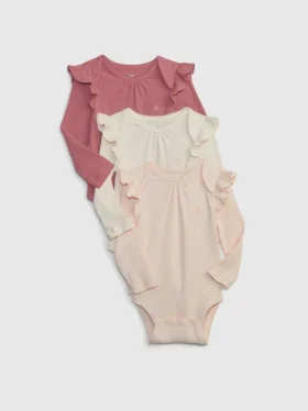 Body de canalé fino «Baby First Favorites» (paquete de 3)