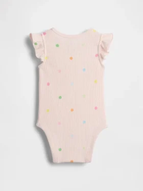 Body de lunares con canalé fino «Baby First Favorites»