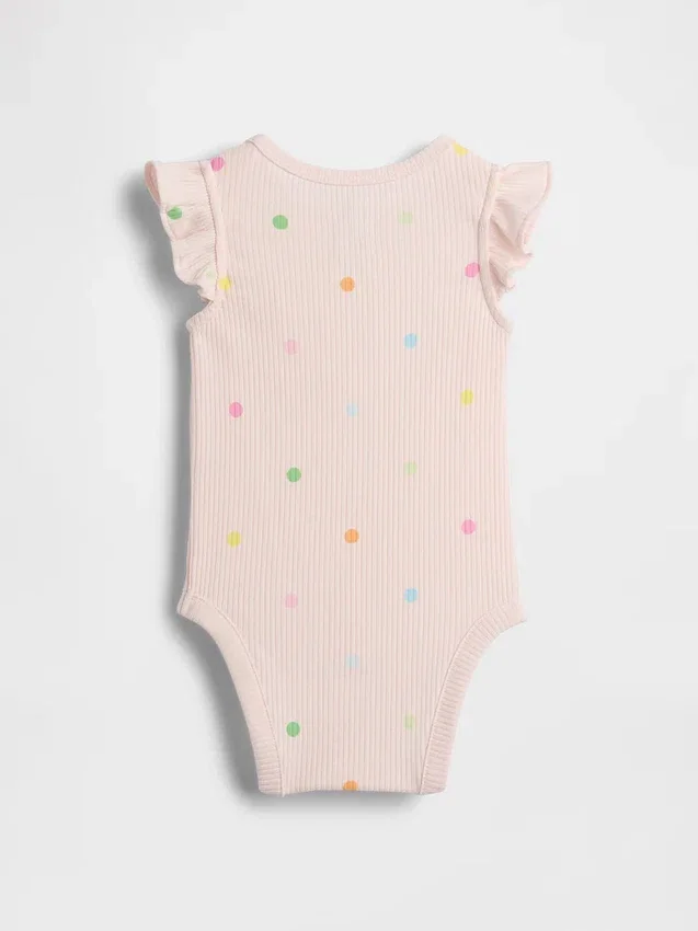 Body de lunares con canalé fino «Baby First Favorites»