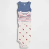 Body sin mangas con bolsillo y cuello de canalé «Baby First Favorites» (paquete de 3)