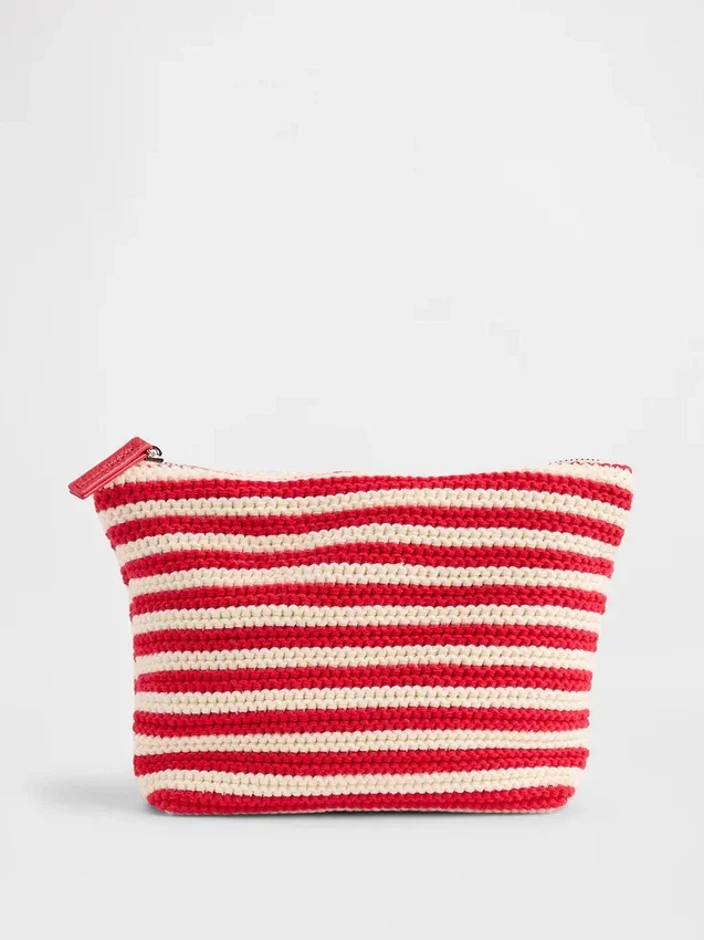 Bolsa con cremallera de ganchillo