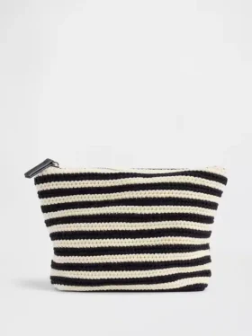 Bolsa con cremallera de ganchillo