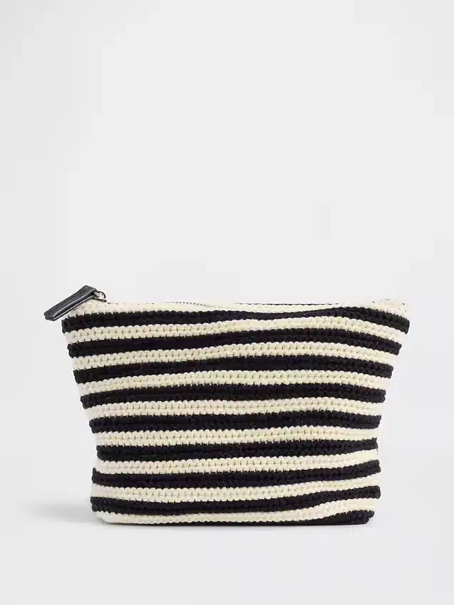 Bolsa con cremallera de ganchillo