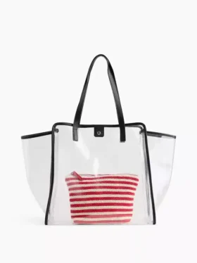 Bolsa con cremallera de ganchillo