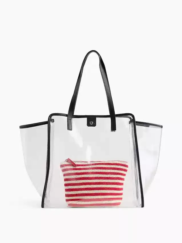 Bolsa con cremallera de ganchillo
