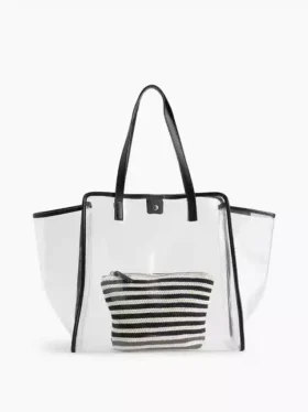 Bolsa con cremallera de ganchillo