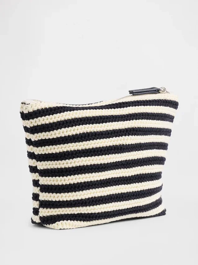 Bolsa con cremallera de ganchillo