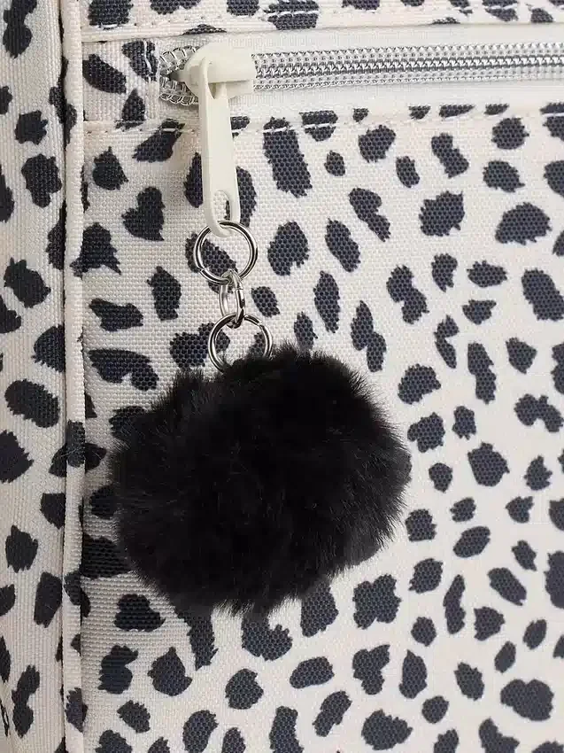 Bolsa de almuerzo infantil con estampado de leopardo