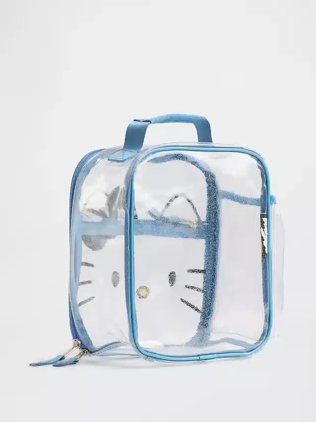 Bolsa de almuerzo transparente para niños de Hello Kitty
