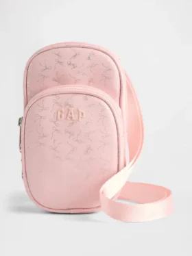 Bolso bandolera infantil con logotipo de lazo