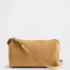 Bolso cilíndrico de ante vegano