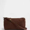 Bolso cilíndrico de ante vegano