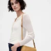 Bolso cilíndrico de ante vegano