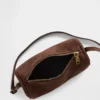 Bolso cilíndrico de ante vegano
