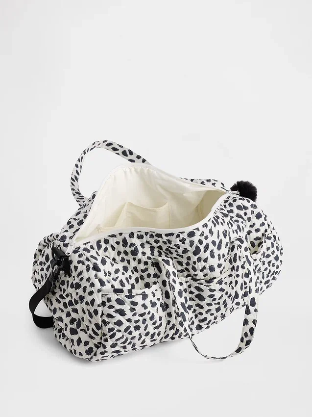 Bolso de fin de semana acolchado con estampado para niños