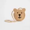 Bolso de paja para niños pequeños con el oso Brannan