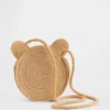 Bolso de paja para niños pequeños con el oso Brannan