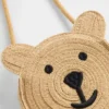 Bolso de paja para niños pequeños con el oso Brannan