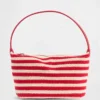 Bolso mini de rayas de ganchillo