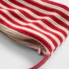 Bolso mini de rayas de ganchillo