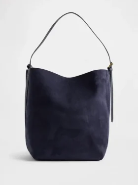 Bolso tipo cubo de ante vegano
