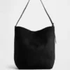 Bolso tipo cubo de ante vegano