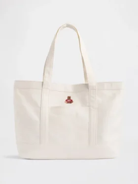 Bolso tote de denim con el logotipo del oso Brannan