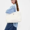 Bolso tote de denim con el logotipo del oso Brannan
