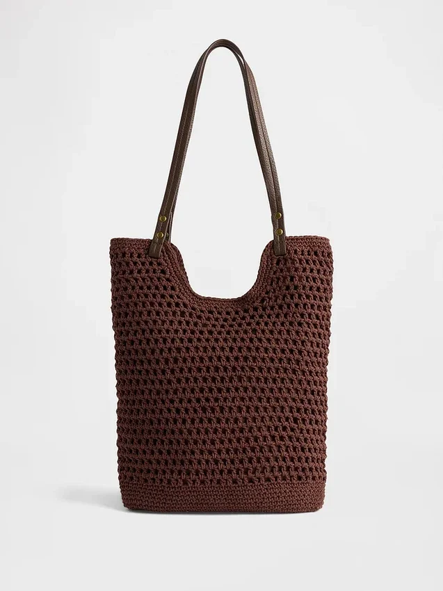 Bolso tote de ganchillo
