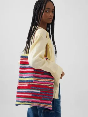 Bolso tote de ganchillo