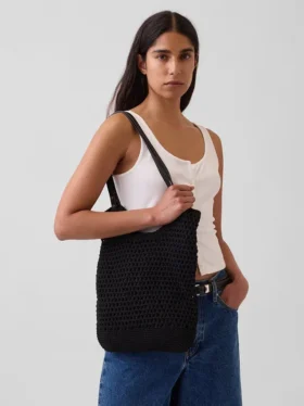 Bolso tote de ganchillo