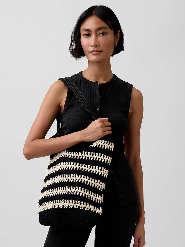 Bolso tote de ganchillo
