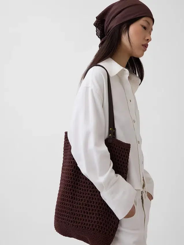 Bolso tote de ganchillo