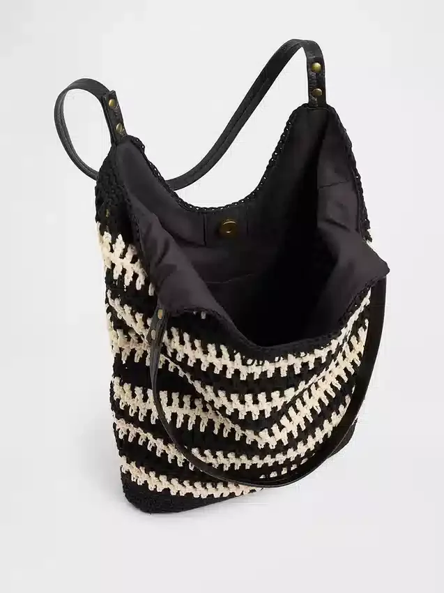 Bolso tote de ganchillo