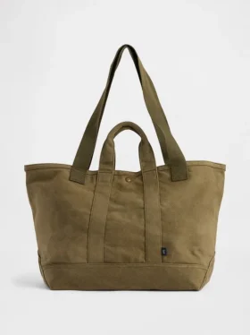 Bolso tote de lona encerada