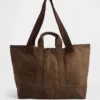 Bolso tote de lona encerada