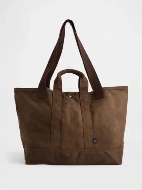 Bolso tote de lona encerada