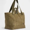 Bolso tote de lona encerada