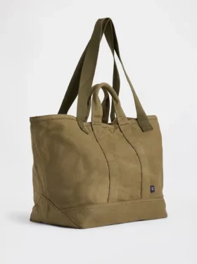 Bolso tote de lona encerada