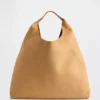 Bolso tote holgado de ante vegano