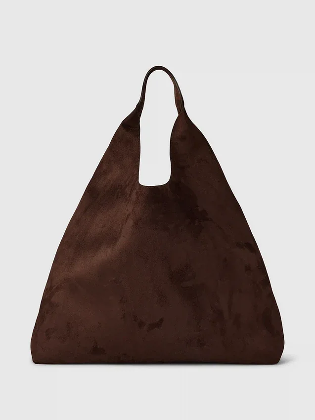 Bolso tote holgado de ante vegano