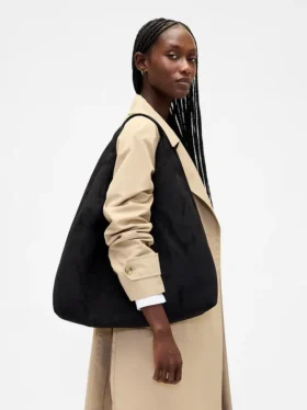 Bolso tote holgado de ante vegano