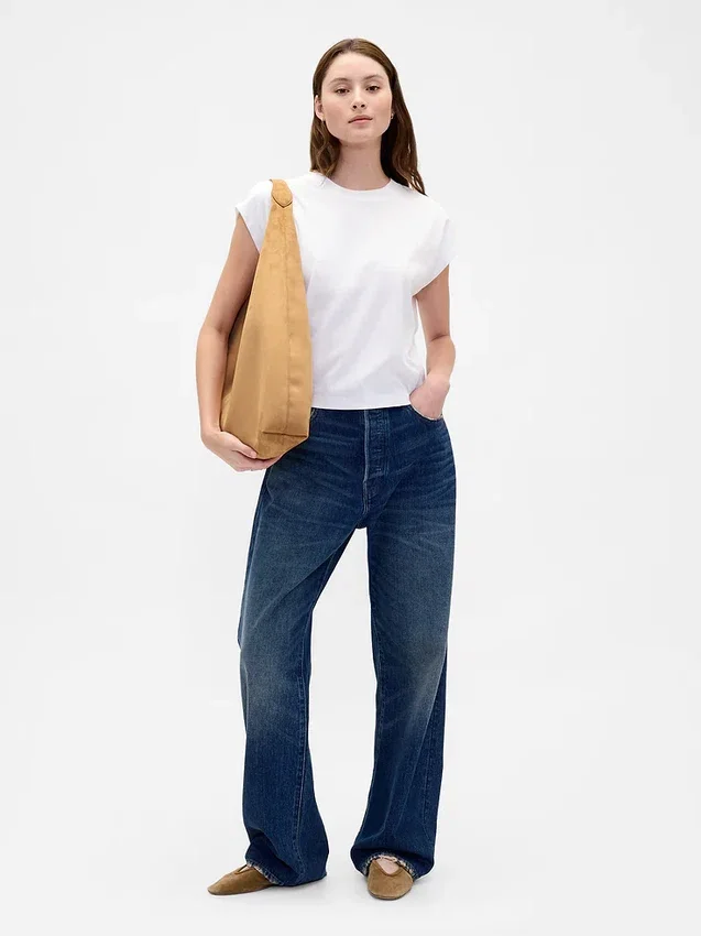 Bolso tote holgado de ante vegano